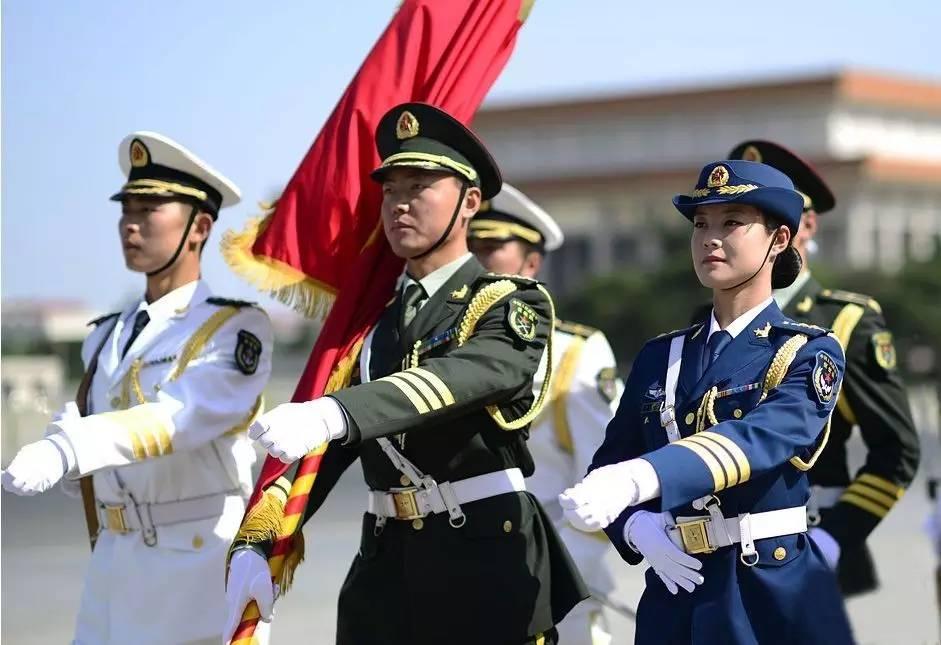 帅气三军仪仗队图片，荣耀与力量的展现，帅气三军仪仗队图片，荣耀与力量的完美展现