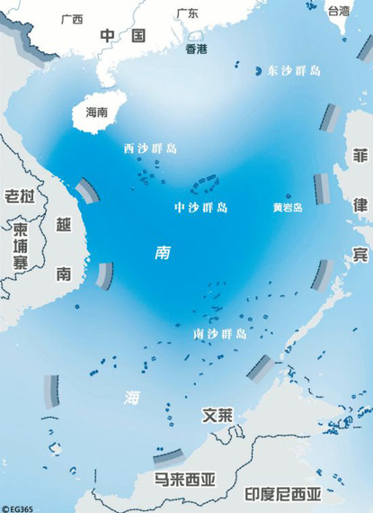 中国地图南海部分，丰富多样的海域及其重要性，南海海域的丰富多样性与重要性，中国地图下的南海部分概述