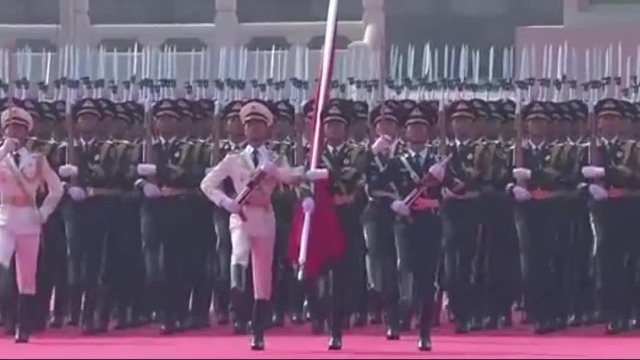 国庆大阅兵视频片段，回顾荣耀瞬间，感受国家力量，国庆大阅兵精彩瞬间回顾，国家力量之荣耀展现