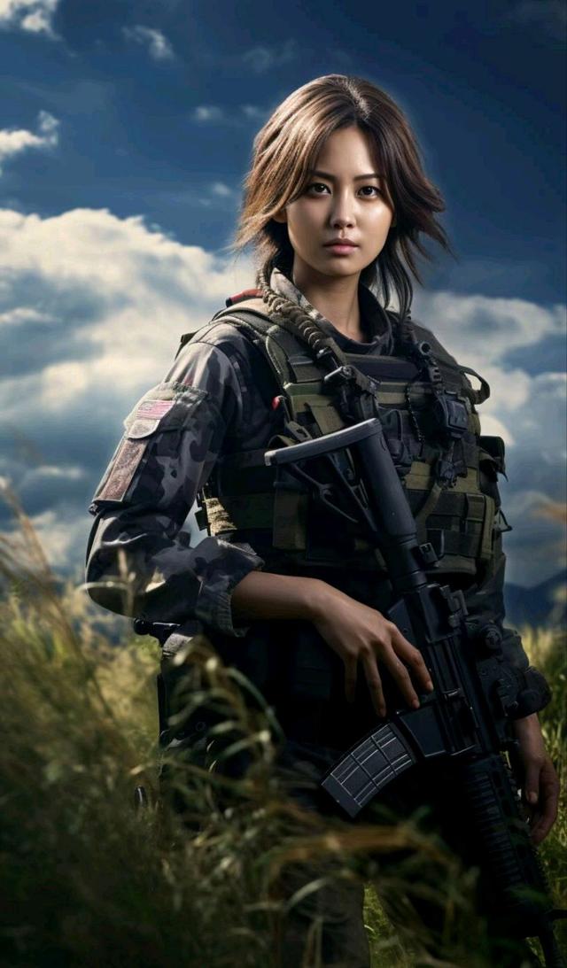 中国女兵照片壁纸，展现飒爽英姿的壁纸精选，中国女兵飒爽英姿壁纸精选
