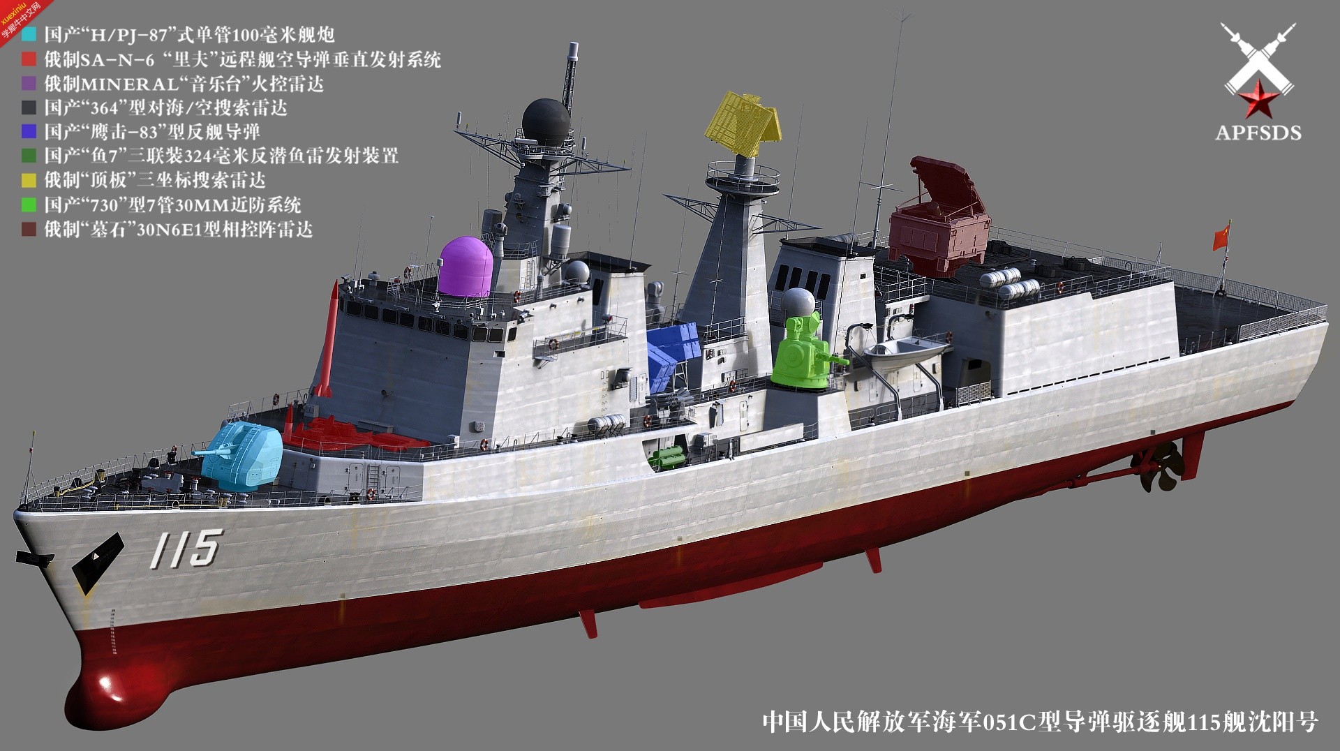关于中国海军舰艇的杰出代表——051C型驱逐舰的详细介绍，中国海军舰艇杰出代表——051C型驱逐舰深度解析