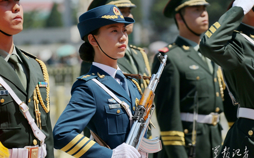 阅兵方阵领队，荣耀与责任的象征，阅兵方阵领队，荣耀与责任的典范代表
