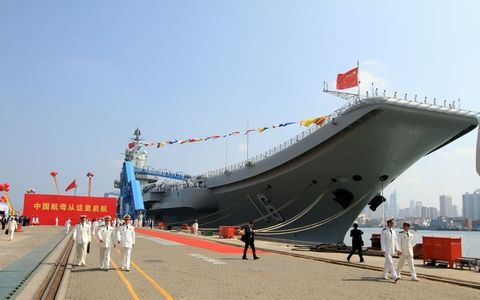 辽宁舰下水视频，揭示中国海军力量的崛起，辽宁舰下水视频展现中国海军力量的崛起势头
